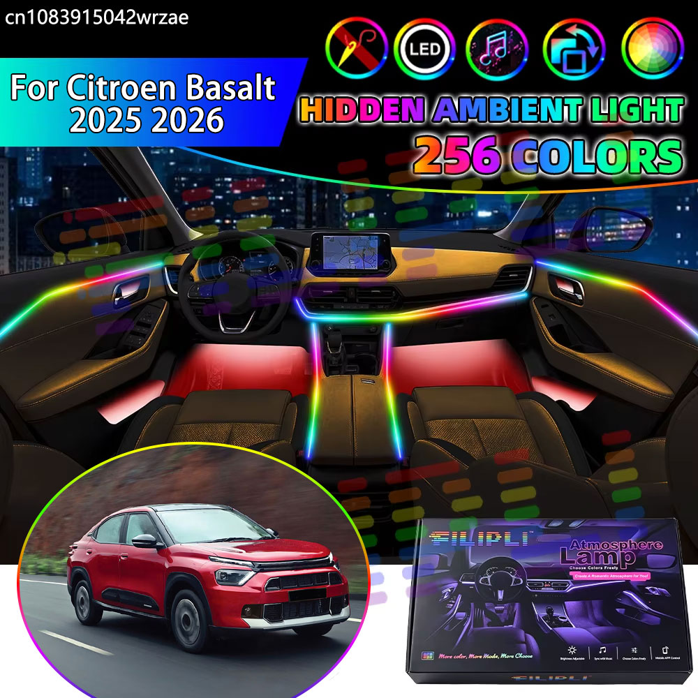 For Citroen Basalt 2025 2026 C - đánh giá và giá Led Ambient Interior Car Lights App Control
