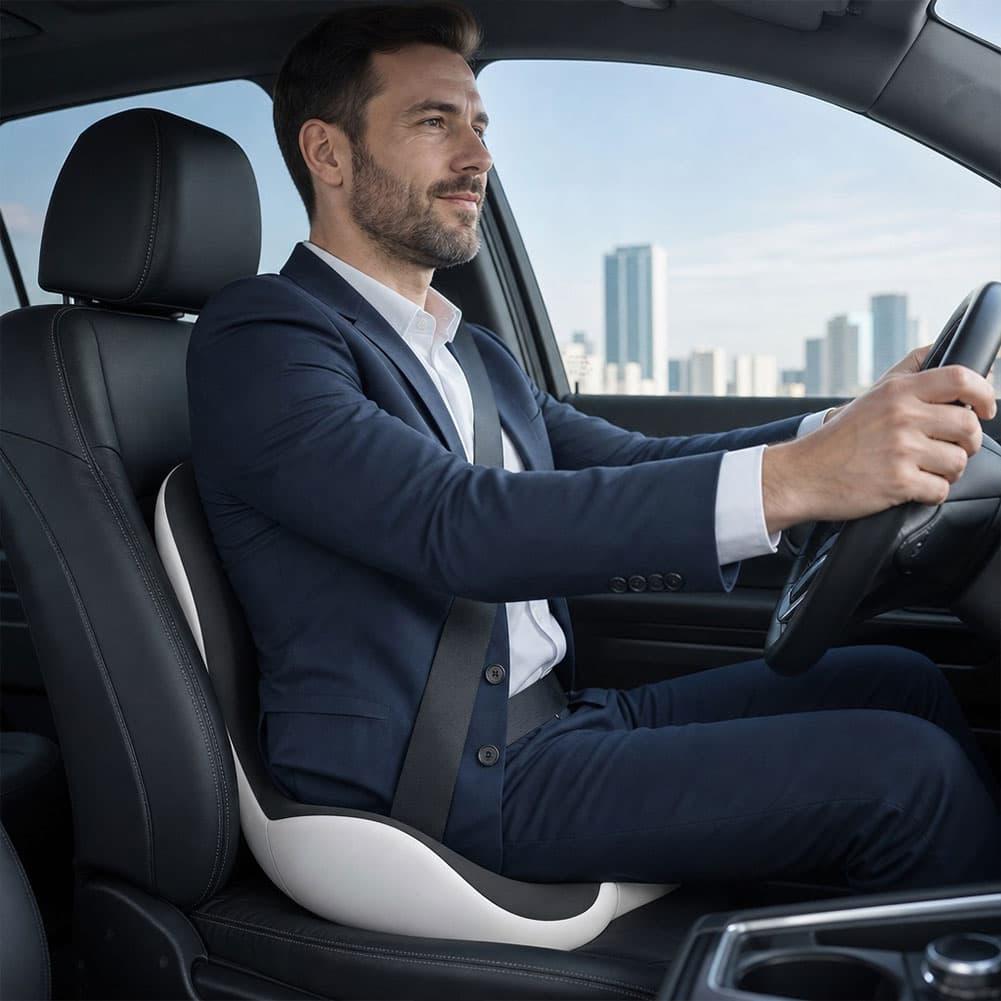 Memory Foam Ergonomic Car Seat - đánh giá và giá Memory Foam Car Neck Pillow Lumbar Support