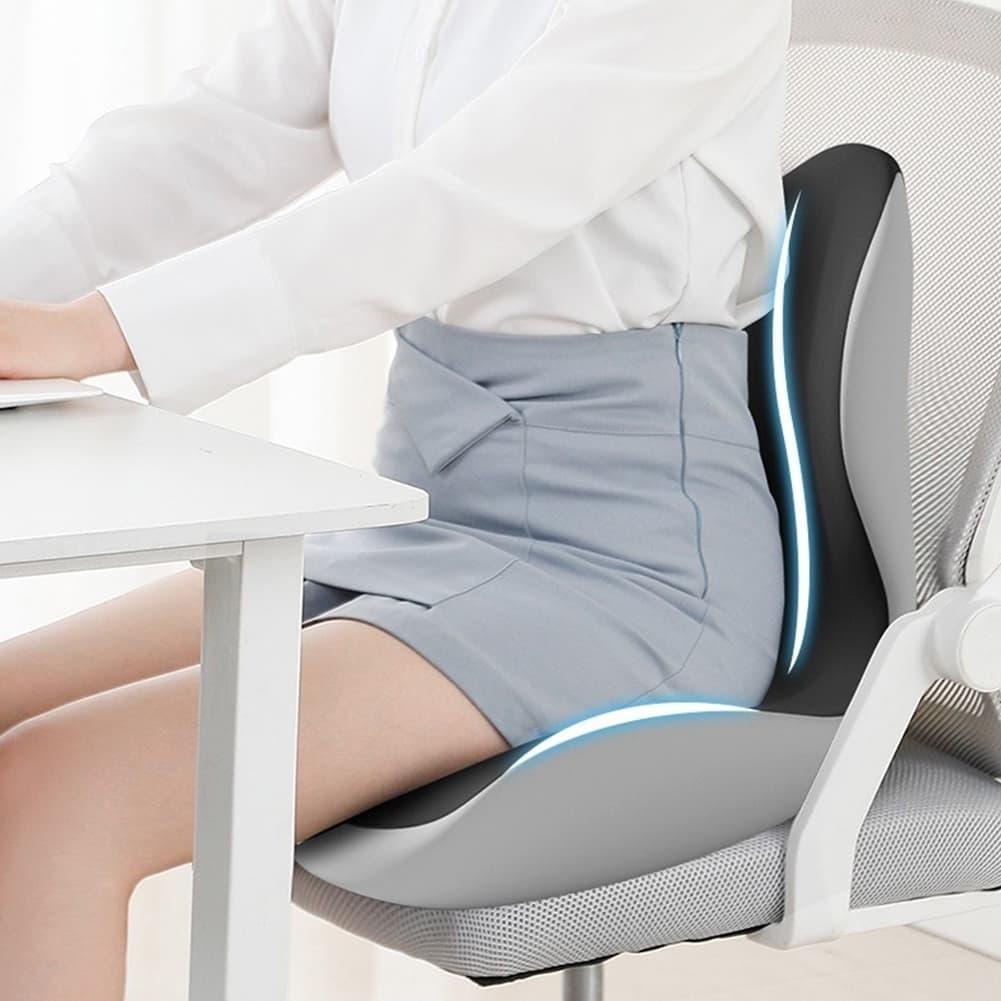 Memory Foam Ergonomic Car Seat - đánh giá và giá Memory Foam Car Neck Pillow Lumbar Support