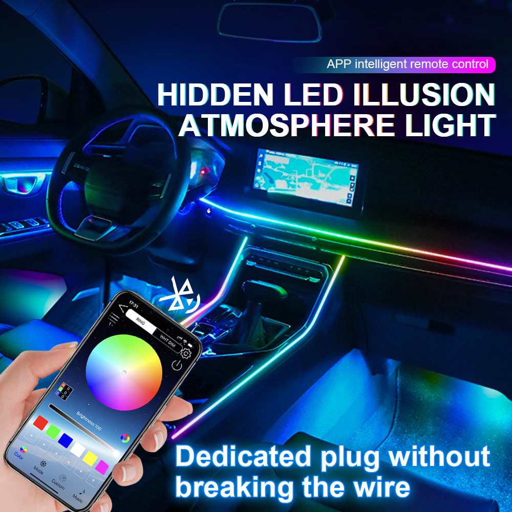 6/10/14/18/22 in 1 Car Ambient - đánh giá và giá Led Ambient Interior Car Lights App Control