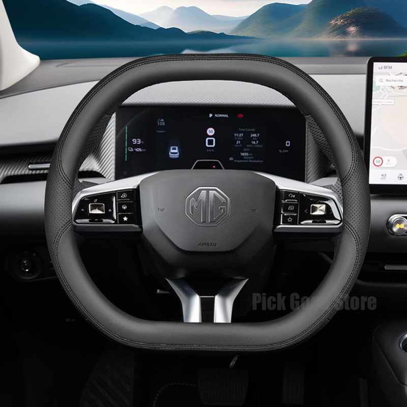 Nappa Leather Car Steering Whe - đánh giá và giá Car Steering Wheel Cover Anti Slip Breathable