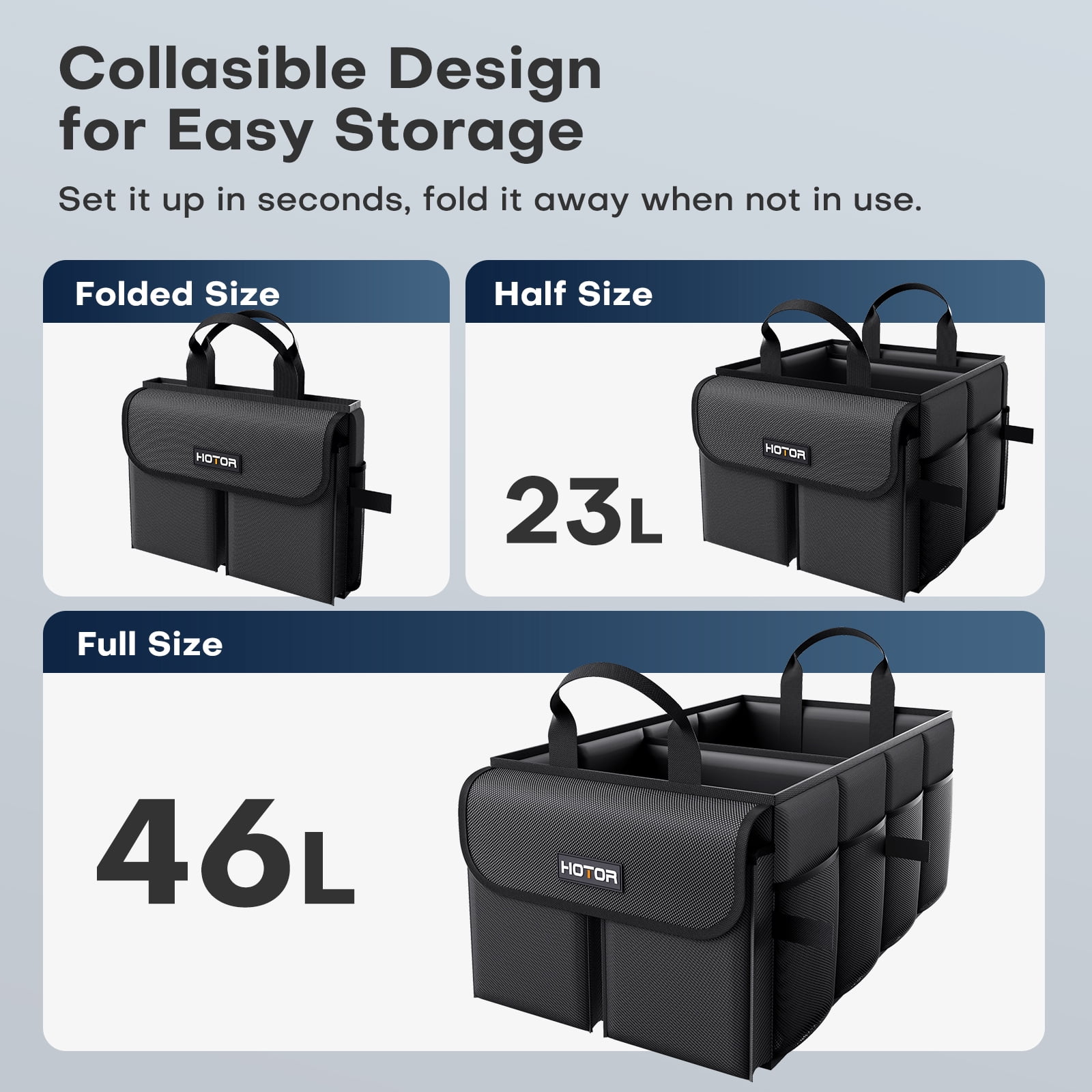 Large‑Capacity Car & SUV Trunk - đánh giá và giá Car Trunk Organizer Foldable Storage Box