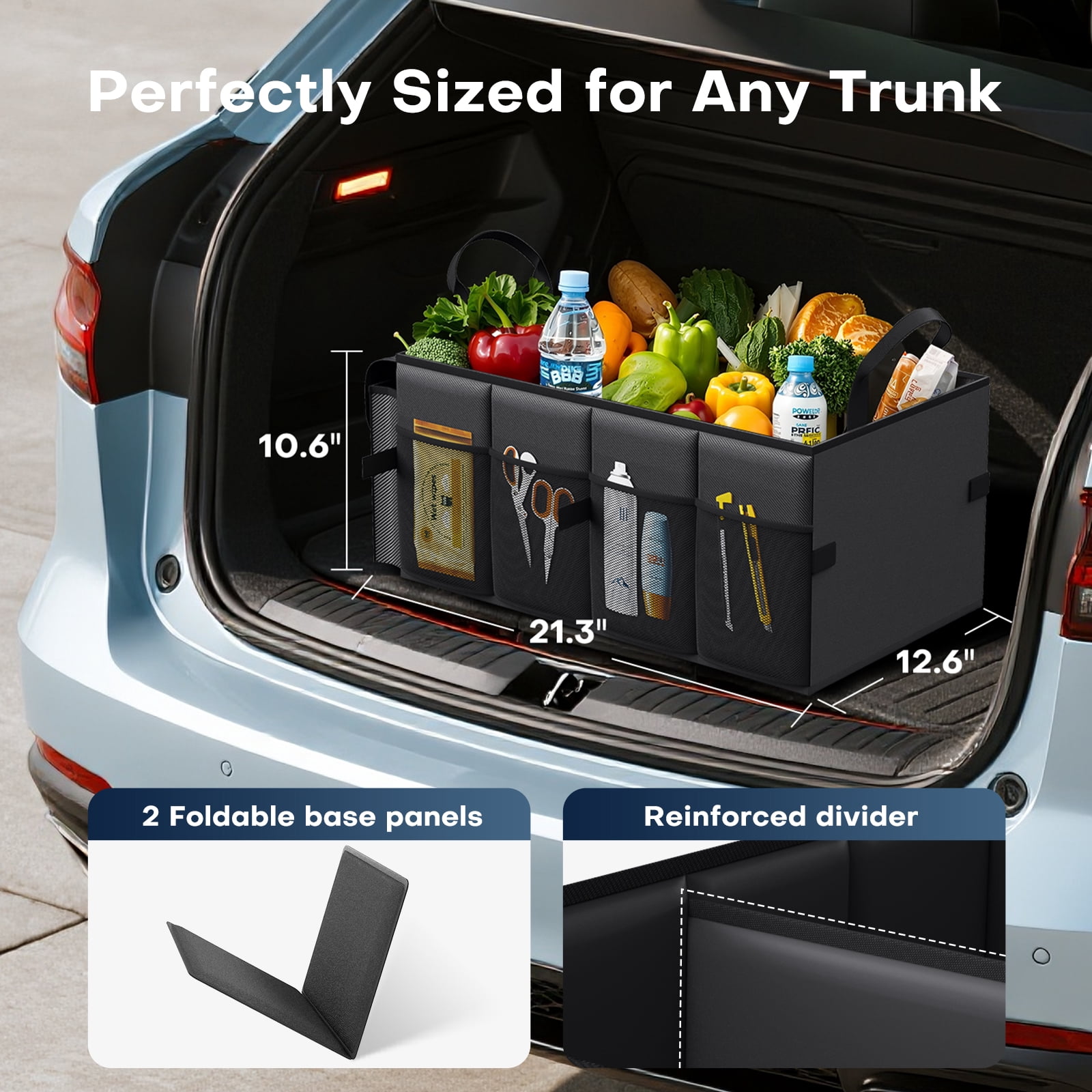 Large‑Capacity Car & SUV Trunk - đánh giá và giá Car Trunk Organizer Foldable Storage Box