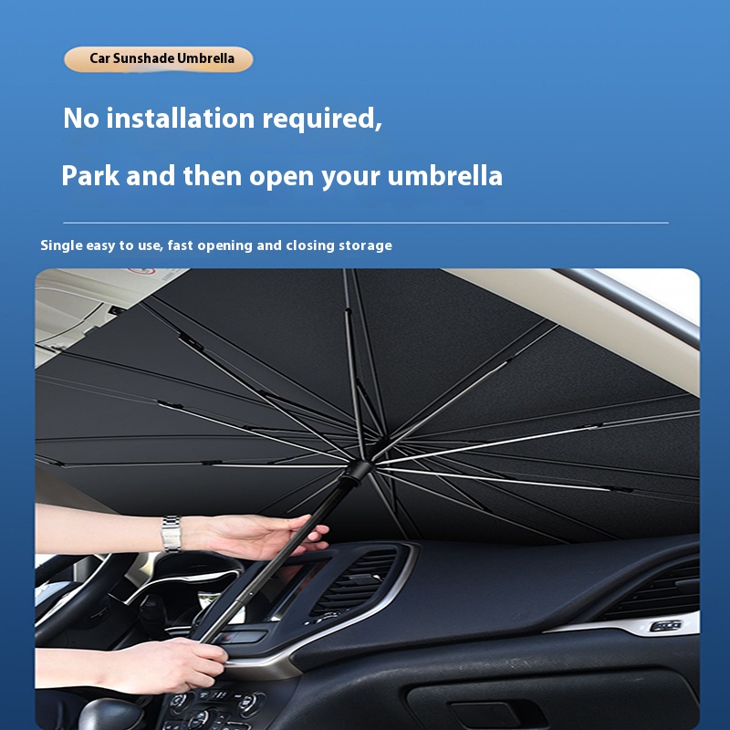 For ROX 01 Polestones 01 Car 2 - đánh giá và giá Car Sunshade Windshield Umbrella Foldable