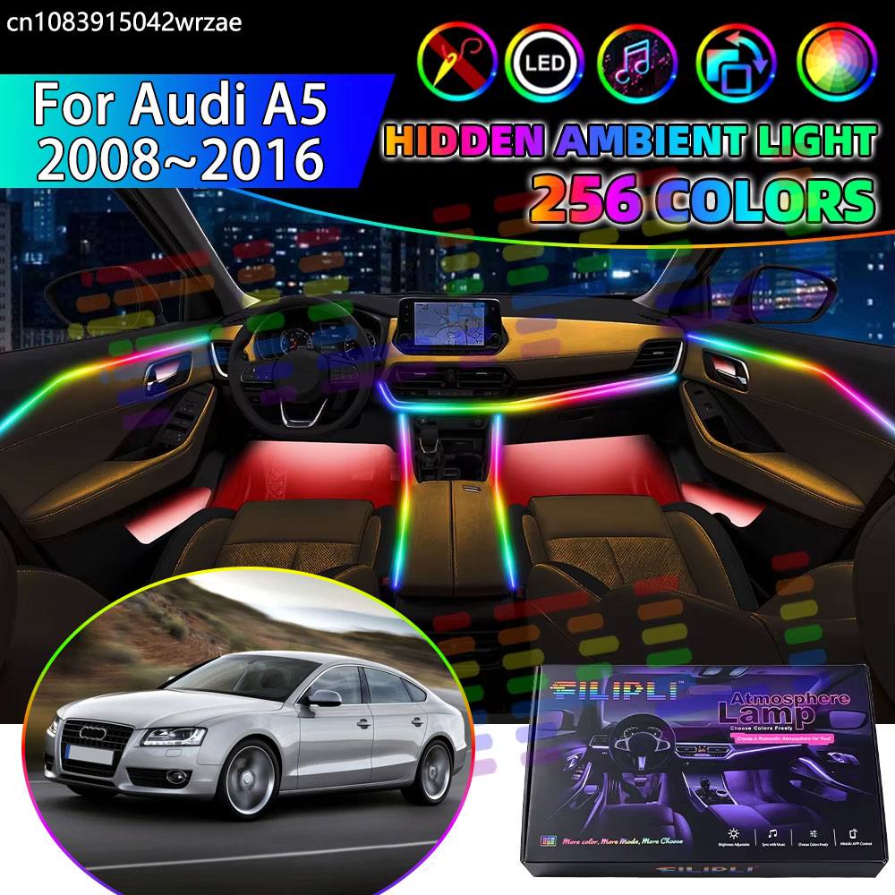 For Audi A5 2008~2016 8T 8F MK - đánh giá và giá Led Ambient Interior Car Lights App Control