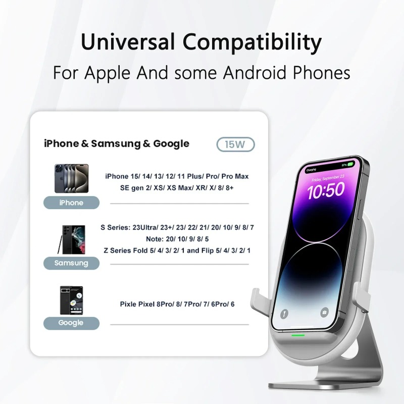 Wireless Car Charger Mount 15W - đánh giá và giá Wireless Car Charger Mount Fast Charging