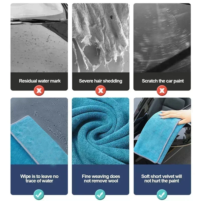 Plush Short Pile Microfiber To - đánh giá và giá Microfiber Car Drying Towel Super Absorbent