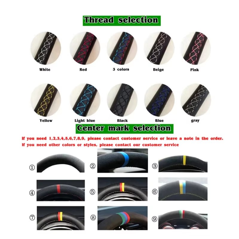 Hand Stitched Renovation Non-S - đánh giá và giá Car Steering Wheel Cover Anti Slip Breathable