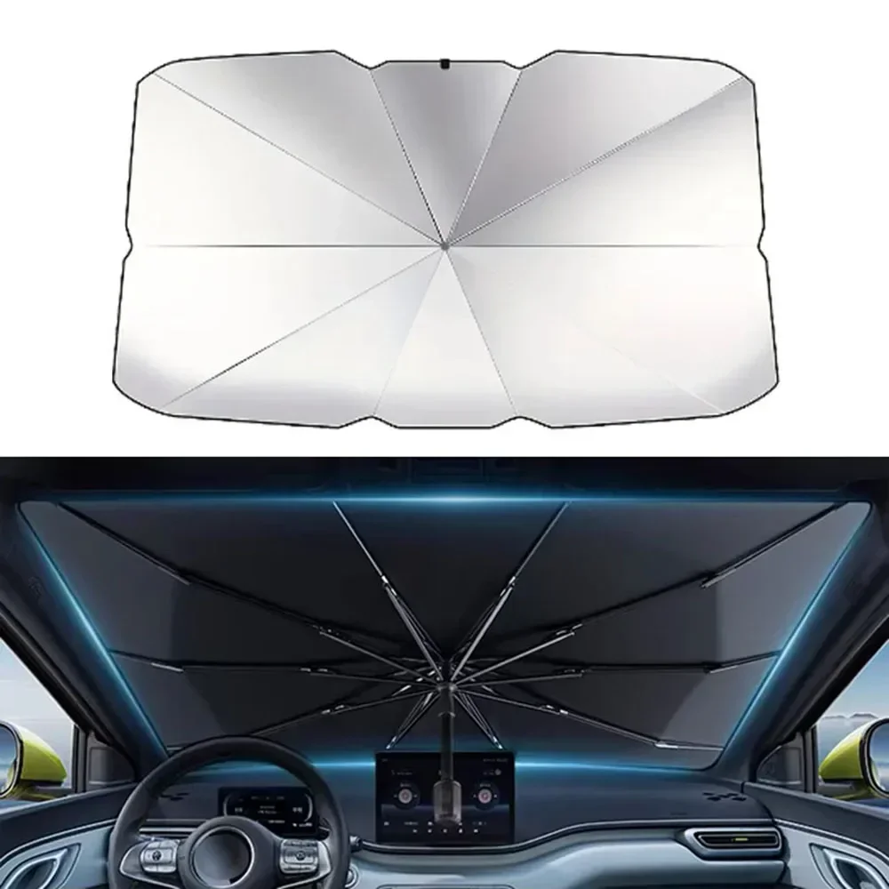 Car Front Windshield Sunshade  - đánh giá và giá Car Sunshade Windshield Umbrella Foldable