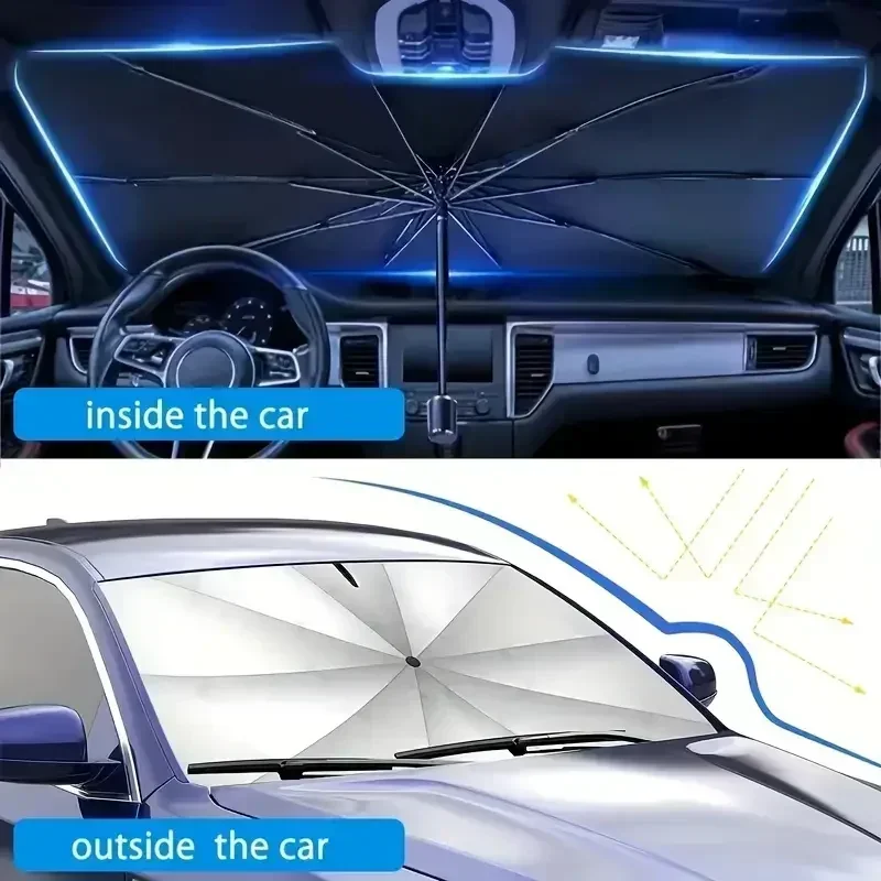 Car Front Windshield Sunshade  - đánh giá và giá Car Sunshade Windshield Umbrella Foldable