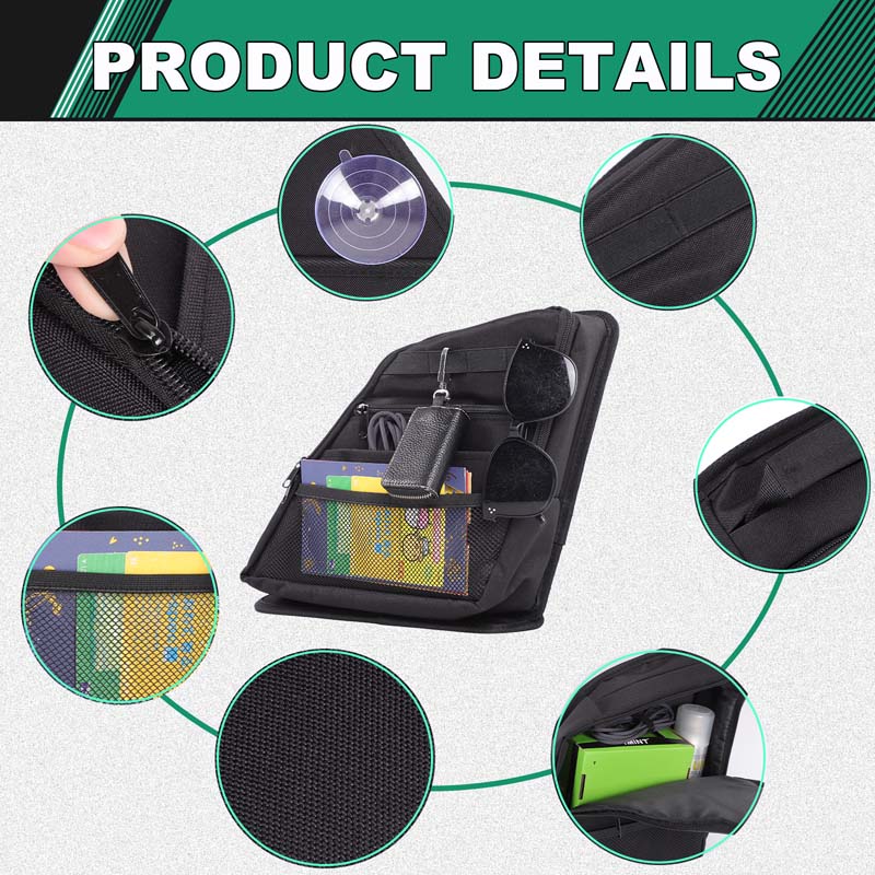 Rear Quarter Window Organizer  - đánh giá và giá Car Trunk Organizer Foldable Storage Box