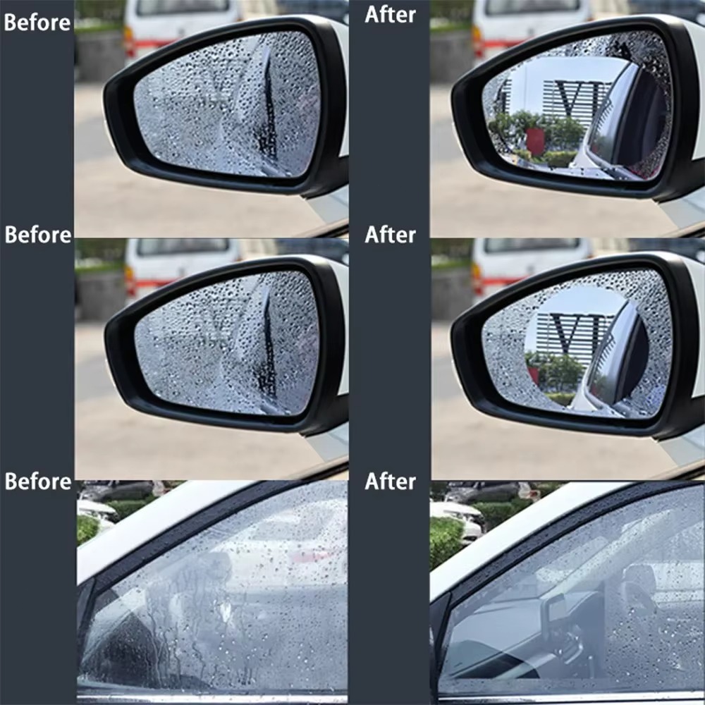 4pcs Anti Fog Film Glare Rainp - đánh giá và giá Anti Glare Car Rearview Mirror Film